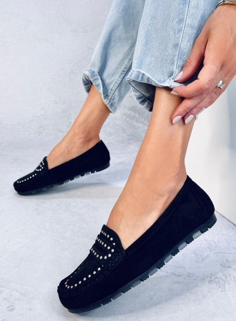 Mokasyny damskie DEYS BLACK Mokasyny damskie DEYS BLACK
