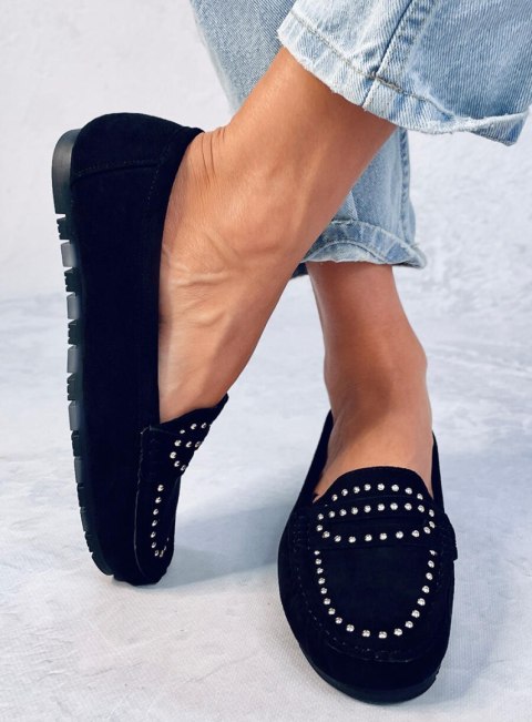 Mokasyny damskie DEYS BLACK Mokasyny damskie DEYS BLACK