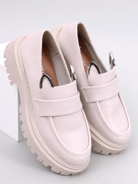 Mokasyny na platformie z uszkami BUNNIES BEIGE Mokasyny na platformie z uszkami BUNNIES BEIGE