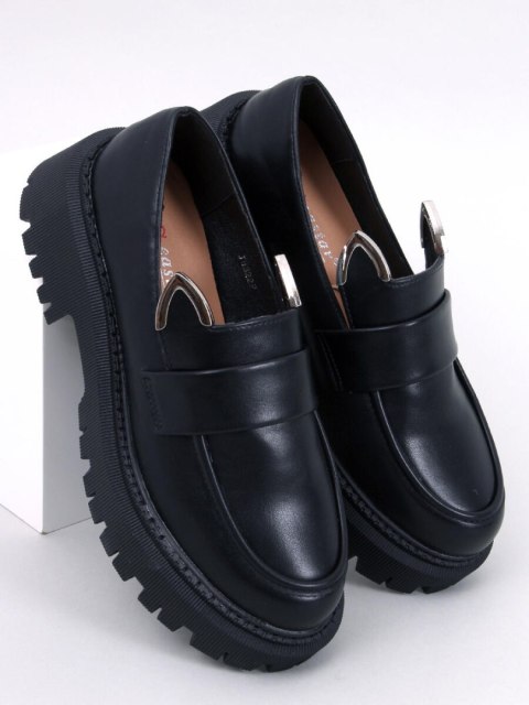 Mokasyny na platformie z uszkami BUNNIES BLACK Mokasyny na platformie z uszkami BUNNIES BLACK