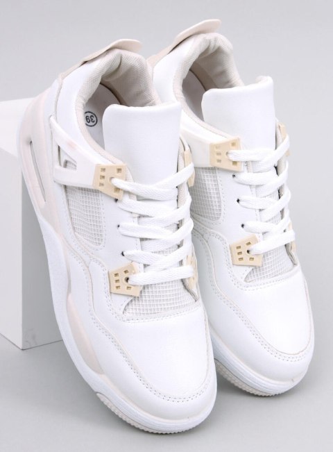 Sneakersy damskie VEDDER WHITE/BEIGE