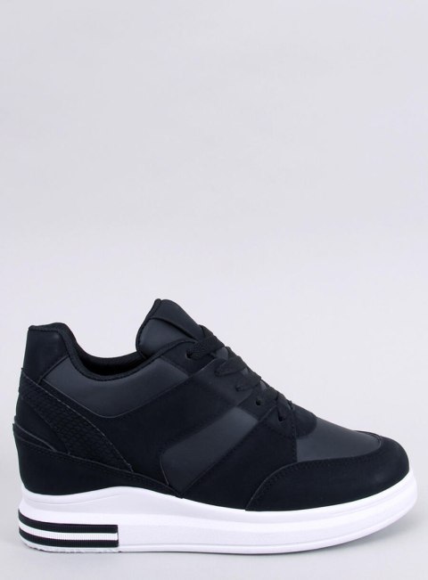 Sneakersy na koturnie RINNO BLACK Sneakersy na koturnie RINNO BLACK