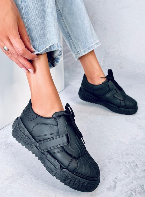 Trampki damskie MELBO BLACK Trampki damskie MELBO BLACK