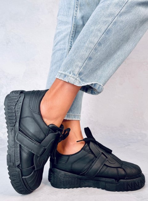 Trampki damskie MELBO BLACK Trampki damskie MELBO BLACK