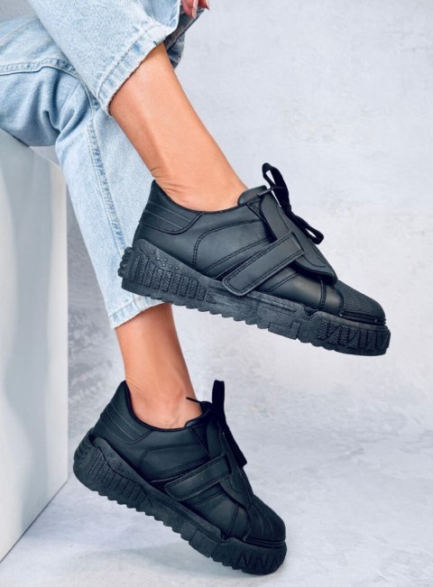 Trampki damskie MELBO BLACK Trampki damskie MELBO BLACK