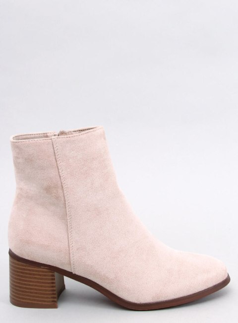 Botki na obcasie klasyczne ANNIE BEIGE Botki na obcasie klasyczne ANNIE BEIGE