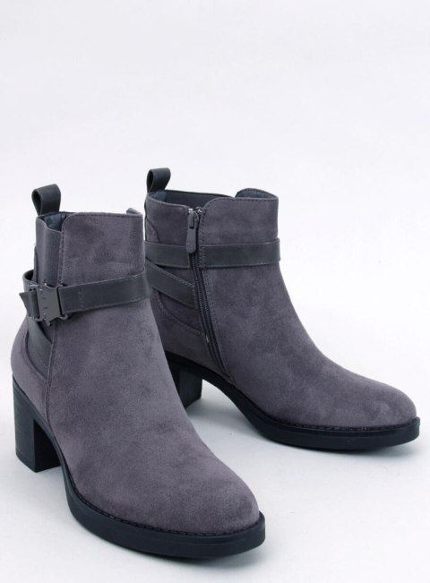 Botki na stabilnym obcasie YONDA GREY Botki na stabilnym obcasie YONDA GREY