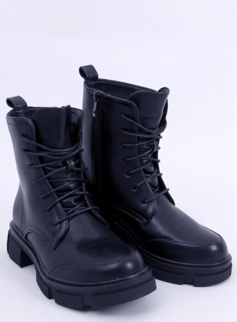 Botki sznurowane COLEY BLACK Botki sznurowane COLEY BLACK