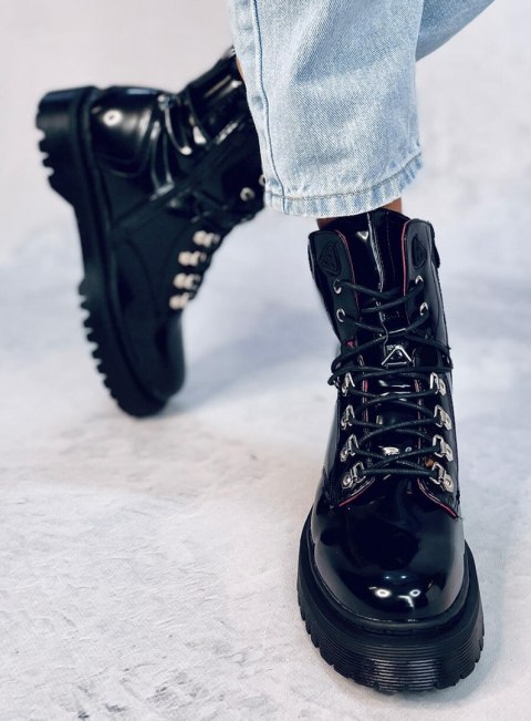 Botki sznurowane KARI BLACK Botki sznurowane KARI BLACK