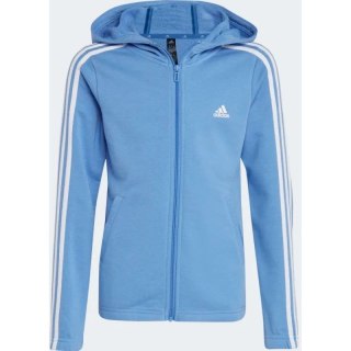Bluza adidas 3 Stripes Full-Zip Hoodie Jr IC3636