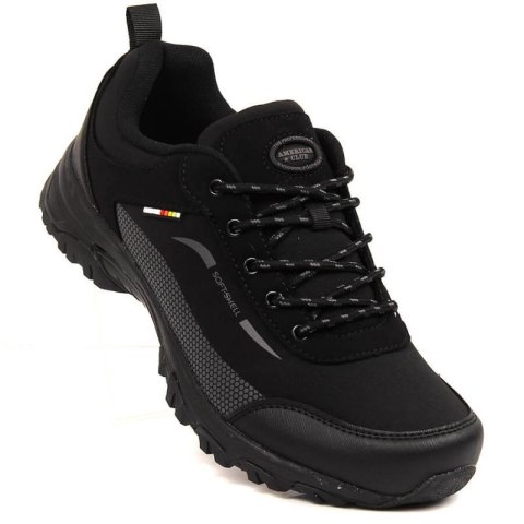 Buty trekkingowe wodoodporne American Club M AM907 czarne