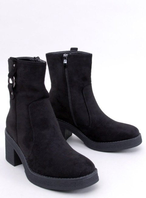 Botki na szerokim obcasie COOKE BLACK Botki na szerokim obcasie COOKE BLACK