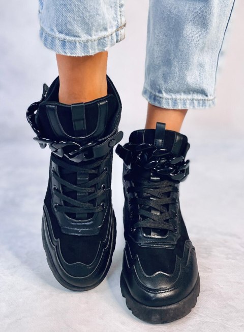 Buty sportowe z odpinanym łańcuchem PERI BLACK Buty sportowe z odpinanym łańcuchem PERI BLACK