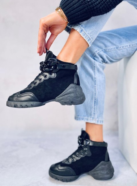 Buty sportowe z odpinanym łańcuchem PERI BLACK Buty sportowe z odpinanym łańcuchem PERI BLACK