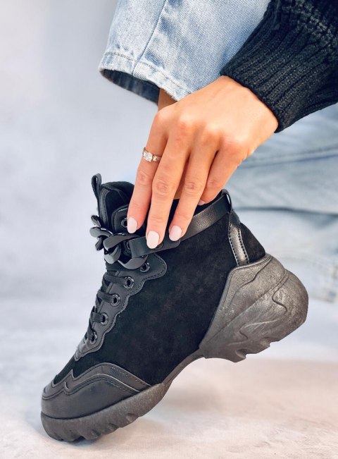 Buty sportowe z odpinanym łańcuchem PERI BLACK Buty sportowe z odpinanym łańcuchem PERI BLACK