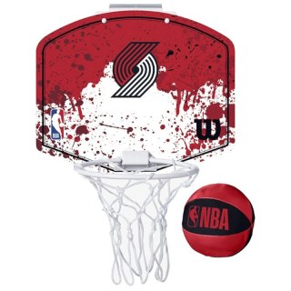 Tablica do koszykówki Wilson NBA Team Portland Trailblazers Mini Hoop WTBA1302POR