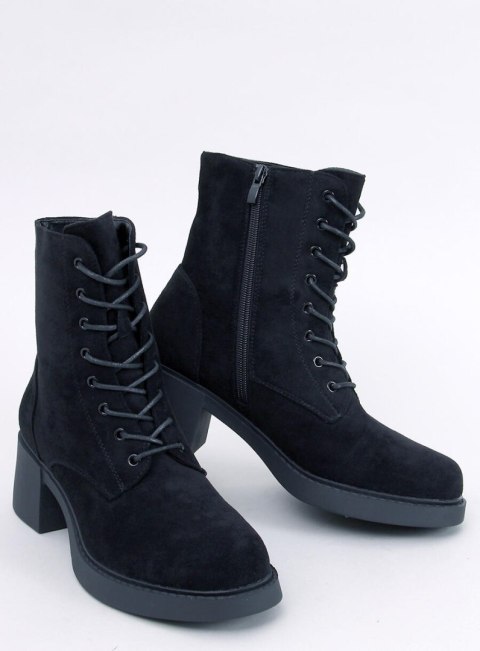 Botki sznurowane na obcasie MAYFIELD BLACK Botki sznurowane na obcasie MAYFIELD BLACK