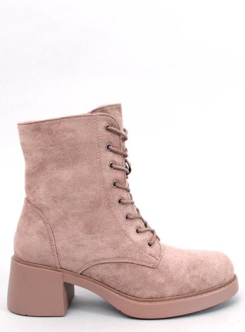 Botki sznurowane na obcasie MAYFIELD KHAKI Botki sznurowane na obcasie MAYFIELD KHAKI