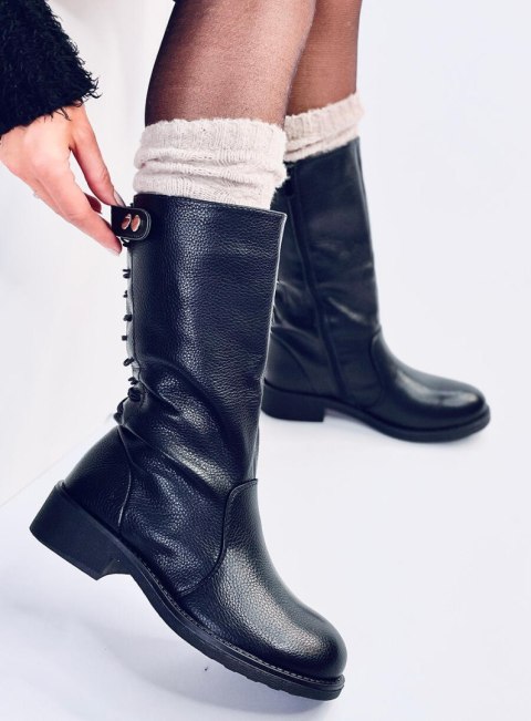 Kozaki militarne oficerki JACKS BLACK Kozaki militarne oficerki JACKS BLACK