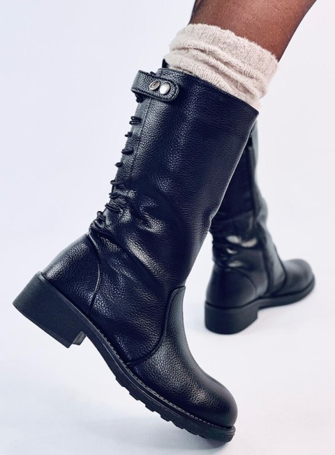 Kozaki militarne oficerki JACKS BLACK Kozaki militarne oficerki JACKS BLACK