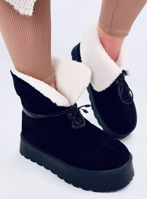 Śniegowce z kożuszkiem PRICE BLACK Śniegowce z kożuszkiem PRICE BLACK