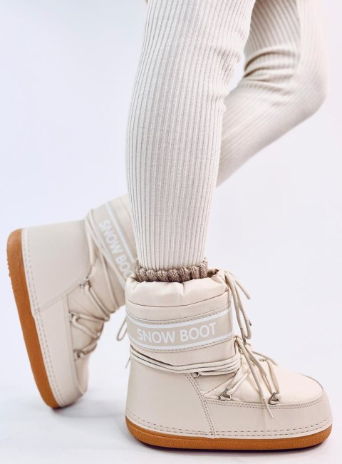 Snow boots krótkie SIMS BEIGE