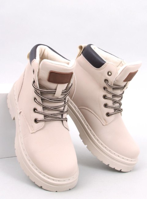 Traperki damskie timberki KELLERS BEIGE Traperki damskie timberki KELLERS BEIGE