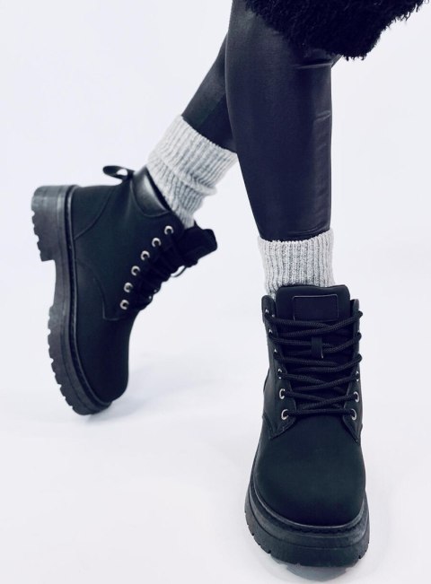 Traperki damskie timberki KELLERS BLACK Traperki damskie timberki KELLERS BLACK