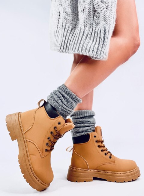 Traperki damskie timberki KELLERS CAMEL Traperki damskie timberki KELLERS CAMEL