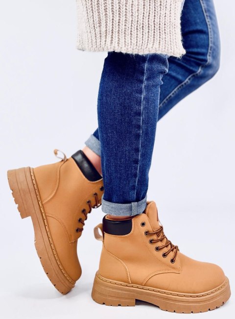 Traperki damskie timberki KELLERS CAMEL Traperki damskie timberki KELLERS CAMEL