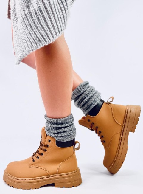Traperki damskie timberki KELLERS CAMEL Traperki damskie timberki KELLERS CAMEL