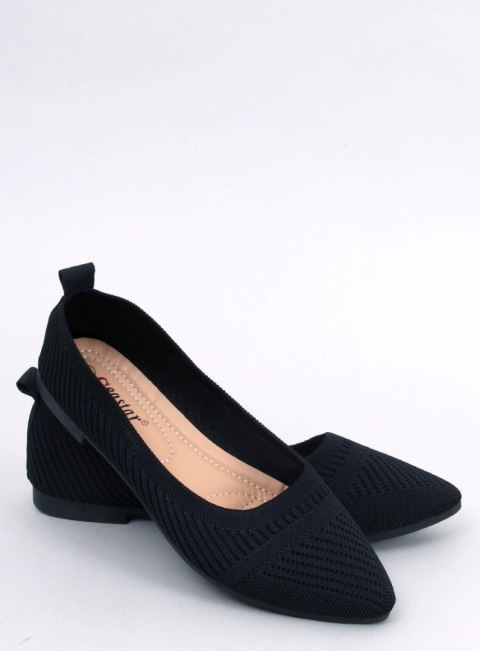 Baleriny z tkanego materiału KAYLA BLACK Baleriny z tkanego materiału KAYLA BLACK