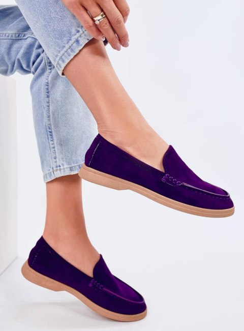 Mięciutkie mokasyny damskie JUSTT PURPLE Mięciutkie mokasyny damskie JUSTT PURPLE