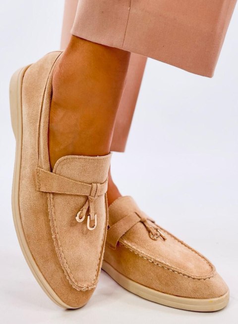 Miękkie mokasyny zamszowe ROBINS BEIGE Miękkie mokasyny zamszowe ROBINS BEIGE