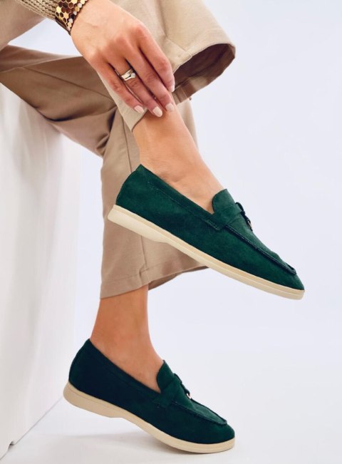 Miękkie mokasyny zamszowe ROBINS GREEN Miękkie mokasyny zamszowe ROBINS GREEN