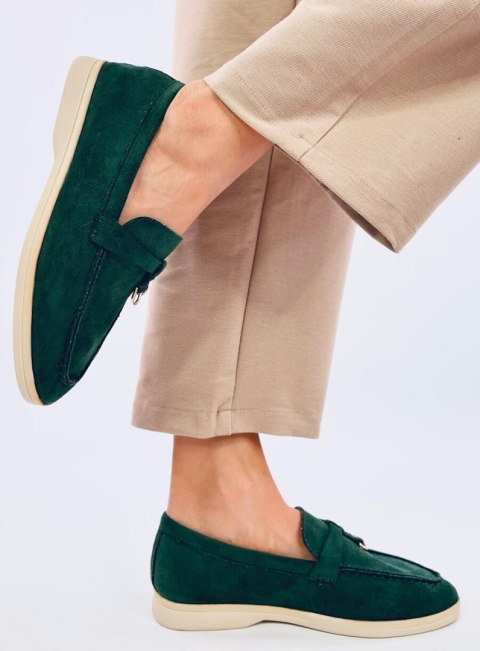 Miękkie mokasyny zamszowe ROBINS GREEN Miękkie mokasyny zamszowe ROBINS GREEN