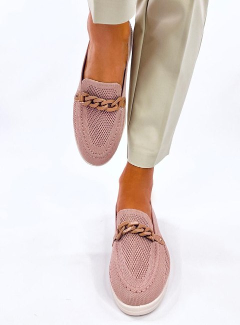 Mokasyny ażurowe LUCENA PINK Mokasyny ażurowe LUCENA PINK