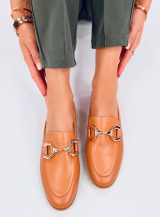 Mokasyny damskie TULIP CAMEL