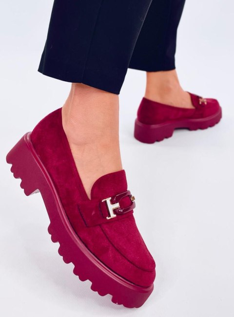 Mokasyny damskie zamszowe RALFES MAROON Mokasyny damskie zamszowe RALFES MAROON