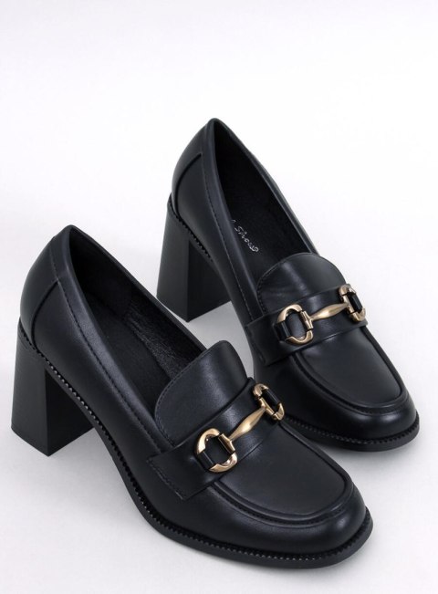 Mokasyny na obcasie VARVAI BLACK Mokasyny na obcasie VARVAI BLACK
