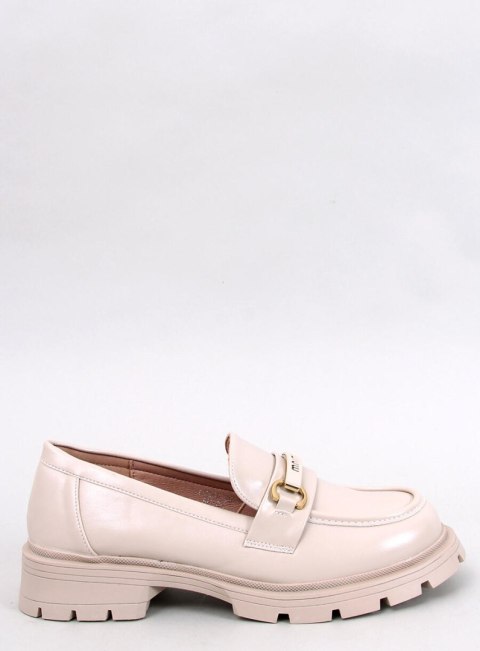 Mokasyny na platformie EMINA BEIGE Mokasyny na platformie EMINA BEIGE