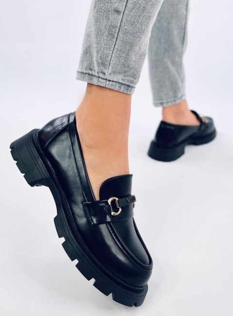 Mokasyny na platformie EMINA BLACK Mokasyny na platformie EMINA BLACK