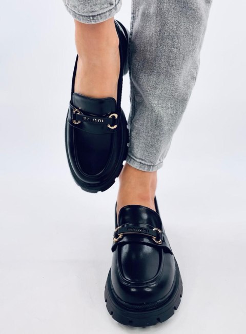 Mokasyny na platformie EMINA BLACK Mokasyny na platformie EMINA BLACK