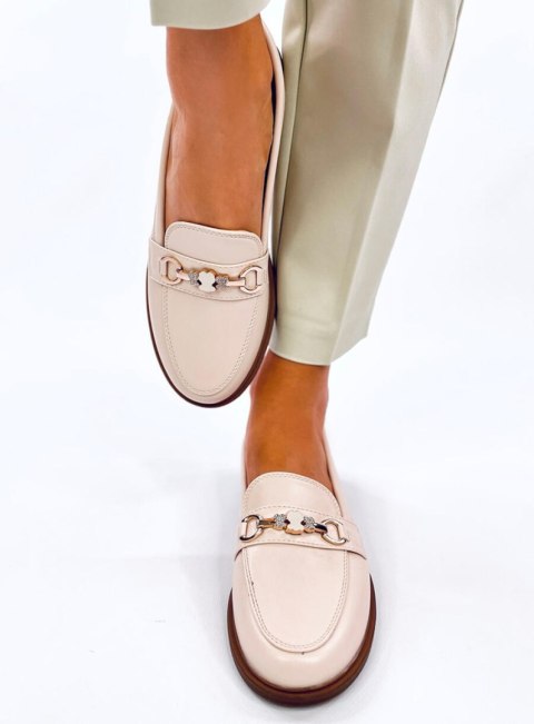 Mokasyny z misiami GRACESS BEIGE Mokasyny z misiami GRACESS BEIGE