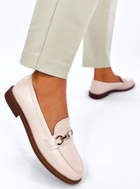 Mokasyny z misiami GRACESS BEIGE Mokasyny z misiami GRACESS BEIGE