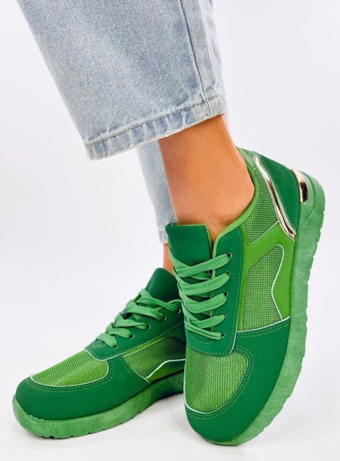 Sneakersy damskie leciutkie DOLEH GREEN Sneakersy damskie leciutkie DOLEH GREEN