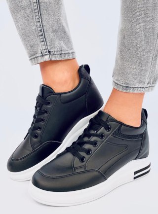 Sneakersy na koturnie CHEEVE BLACK