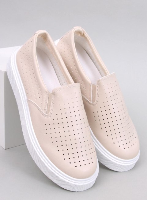 Trampki slip-on ażurowe TOWNS BEIGE