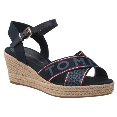 Sandały Tommy Hilfiger Webbing Low Wedge Sandal W FW0FW06297