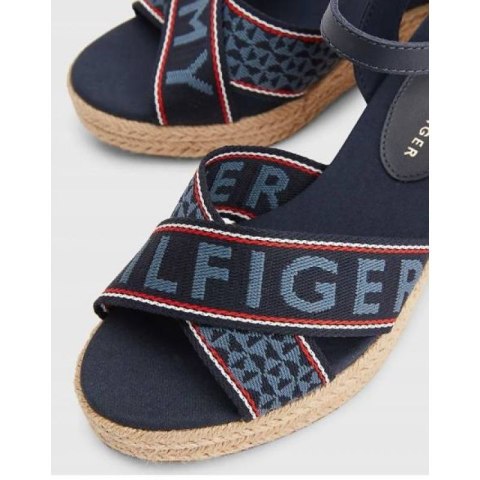 Sandały Tommy Hilfiger Webbing Low Wedge Sandal W FW0FW06297